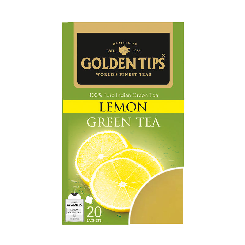Lemon Green Envelope Tea -  Tea Bags - Golden Tips