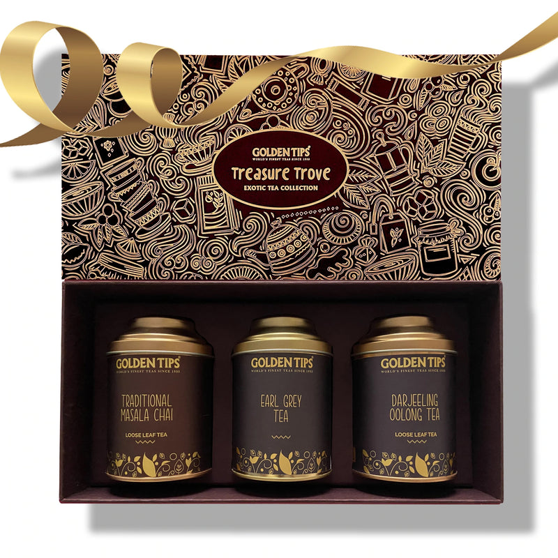 Gift boxes Combo Masala Chai + Earl Grey Tea + Oolong Tea - Golden Tips