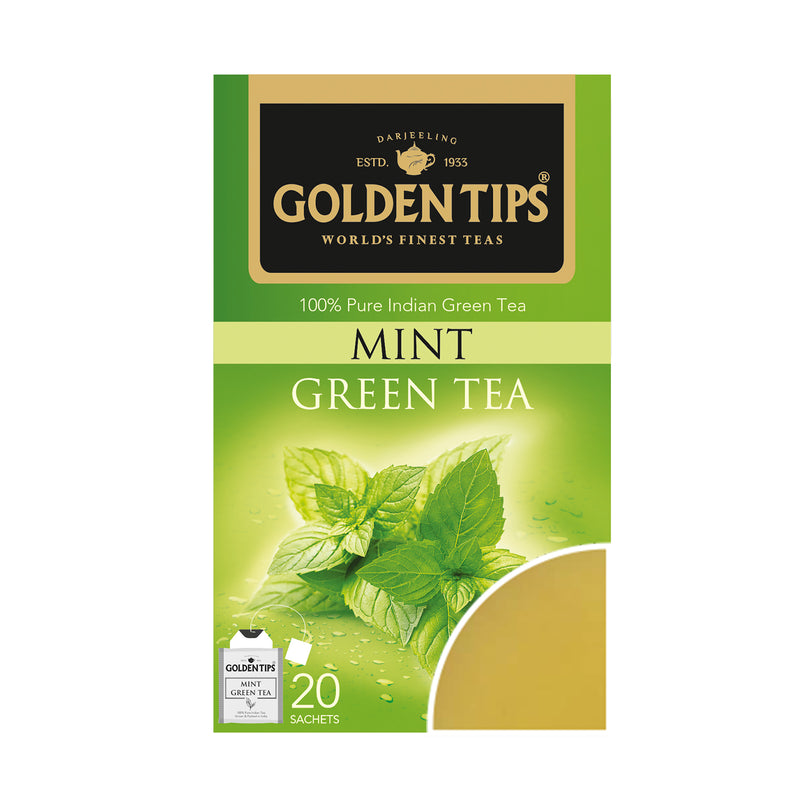 Mint Green Envelope - Tea Bags - Golden Tips